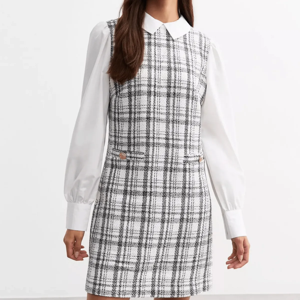 New Ladies Boucle Dress Women Dresses | Dresses