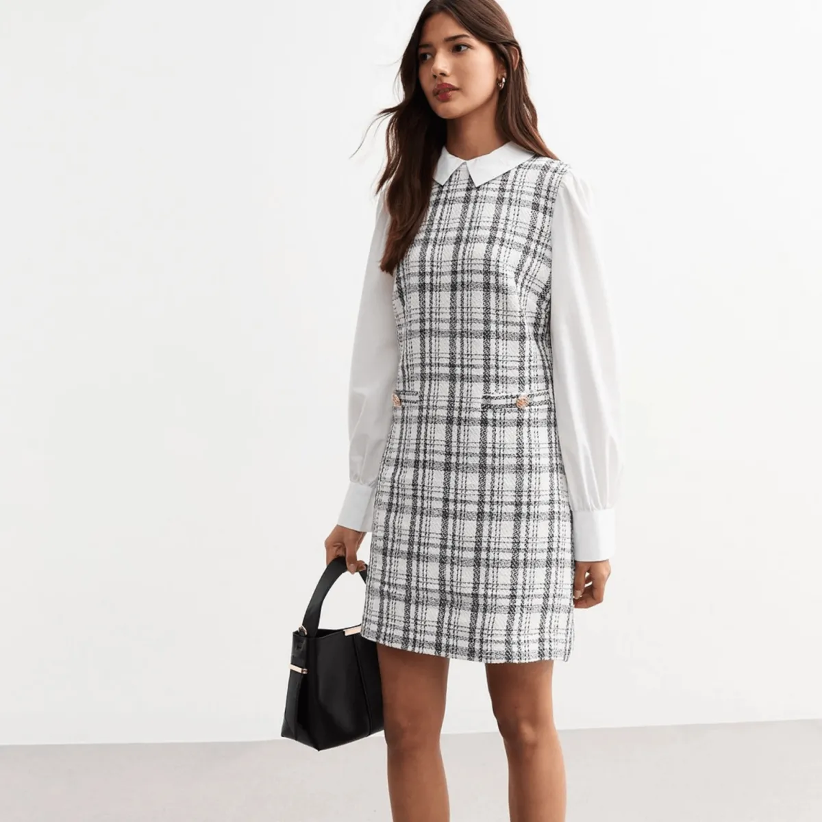 New Ladies Boucle Dress Women Dresses | Dresses