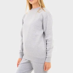 Online Ladies Grey Sweatshirt Women Hoodies & Sweatshirts