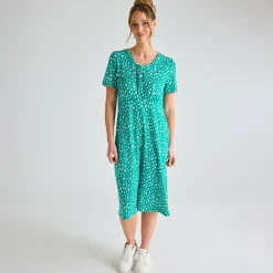 Best Ladies Jade Tie Scoop Neck Dress Women Dresses | Dresses