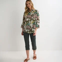 Hot Ladies Printed Button Through Shirt Women Shirts & Blouses