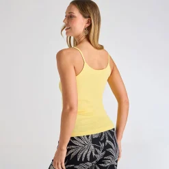 Hot Ladies Lemon Drop Strappy Vest Women Basics | Vests