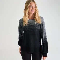 Fashion Ladies Lurex Jumper Women Knitwear | Knitwear