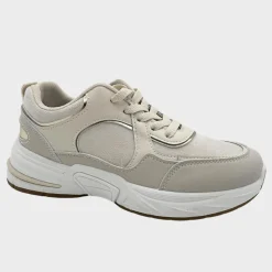 New Ladies Metallic Embossed Trainer Women Footwear