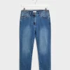 Discount Ladies Mid Wash Crop Petite Jean Women Jeans