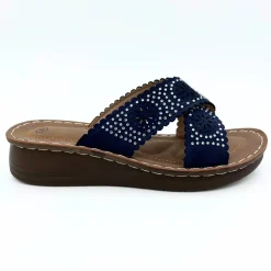 New Ladies Diamonte Mule Women Footwear