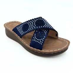 New Ladies Diamonte Mule Women Footwear
