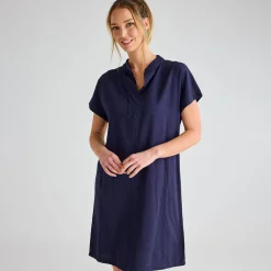 Online Ladies Linen Pocket Dress Women Linen | Dresses