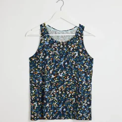 Outlet Ladies Printed Gym Vest Women Tops