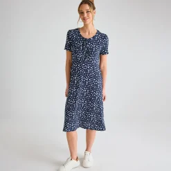 Hot Ladies Tie Scoop Neck Dress Women Dresses | Dresses