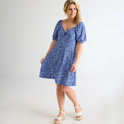 Hot Ladies O Ring Dress Blue Women Dresses | Dresses