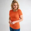 Outlet Ladies ade Crew Neck T-Shirt Women Basics | T-Shirts