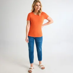 Outlet Ladies ade Crew Neck T-Shirt Women Basics | T-Shirts