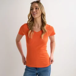 Discount Ladies ade V Neck T-Shirt Women Basics | T-Shirts