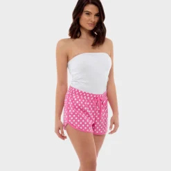 Outlet Ladies Spotted Jersey Shorts Women Shorts