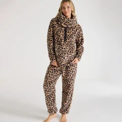 Hot Ladies Printed Cowl Fleece Women Hoodies & Sweatshirts