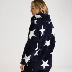 Outlet Ladies Printed Cowl Fleece Women Hoodies & Sweatshirts