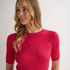 Outlet Ladies Ribbed Jumper Women Knitwear | Knitwear