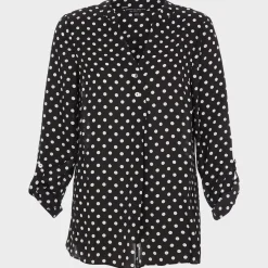 Hot Ladies Spot Blouse Women Shirts & Blouses