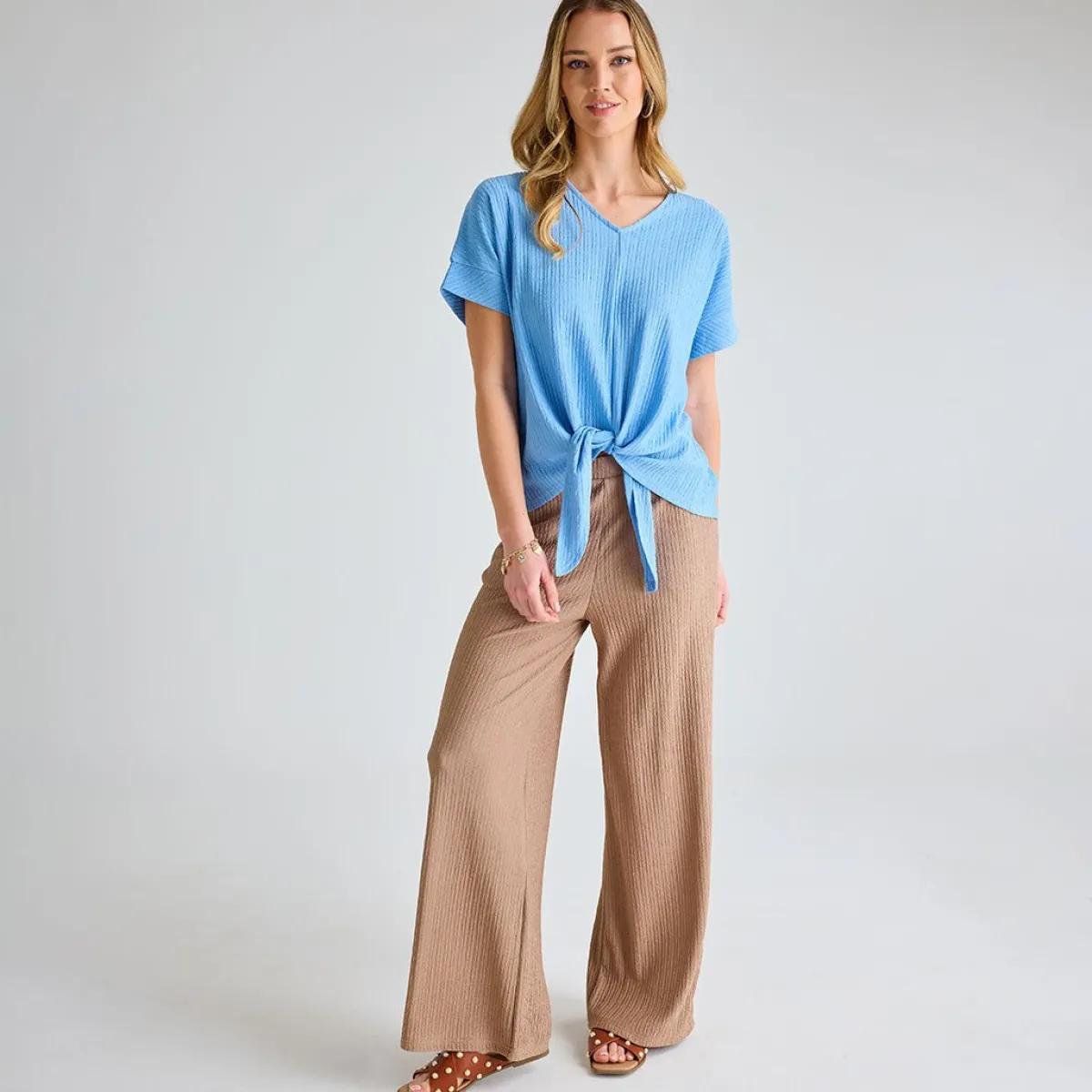 Fashion Ladies Stone Plisse Trouser Women Plissé | Plissé