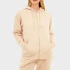 Fashion Ladies Stone Zip Through Hoodie Women Hoodies & Sweatshirts