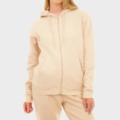 Fashion Ladies Stone Zip Through Hoodie Women Hoodies & Sweatshirts