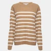Online Ladies Striped Cable Knitted Jumper Women Hoodies & Sweatshirts