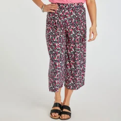 New Ladies Supersoft Wide Leg Trousers Women Trousers