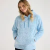 Fashion Ladies Tipped Hooded Fleece Women Hoodies & Sweatshirts