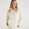 Fashion Ladies Tipped Hooded Fleece Women Hoodies & Sweatshirts