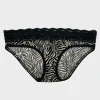 New Ladies Zebra Lace Brief Women Underwear