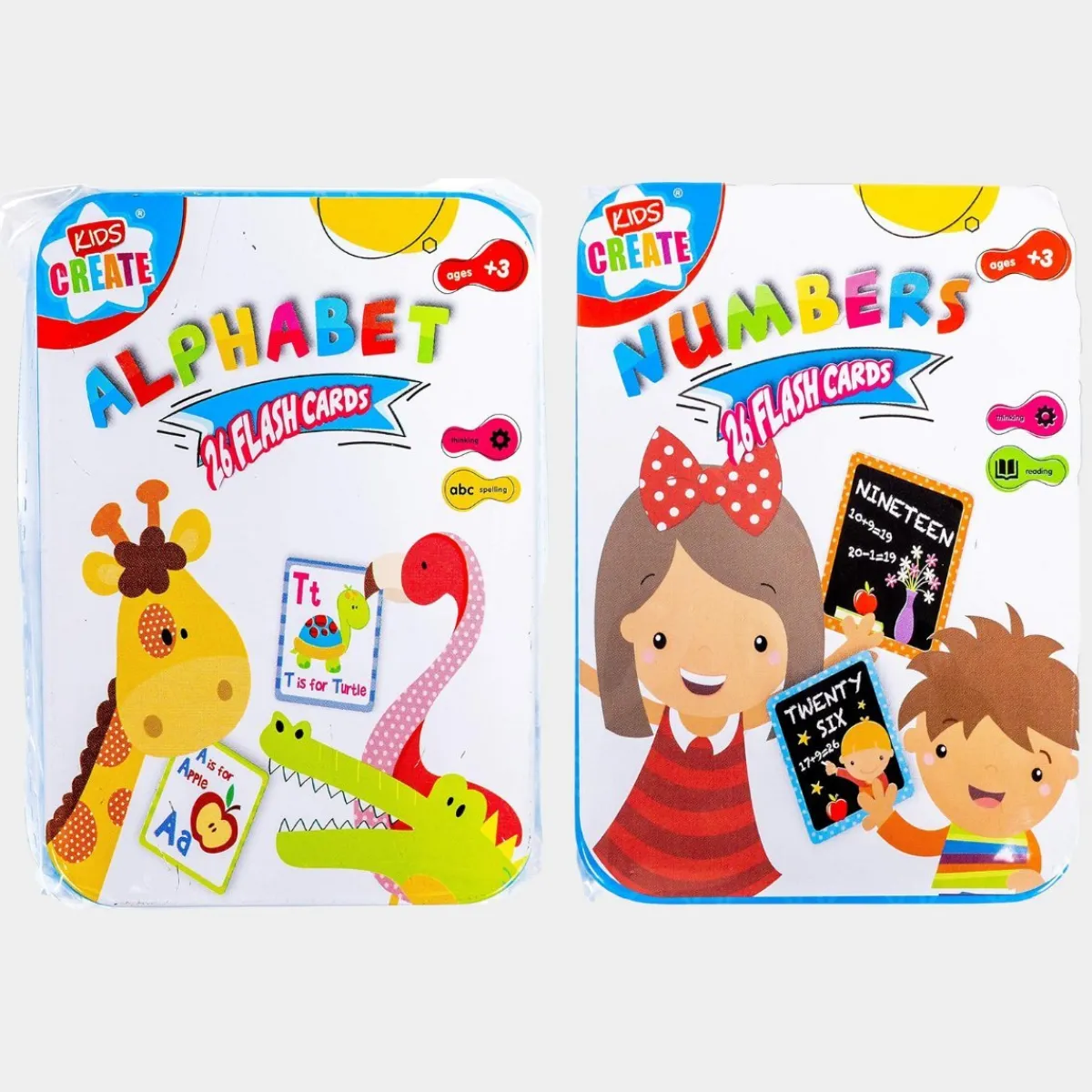 Discount Learn Numbers or Alphabet Cards Games