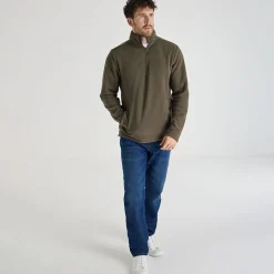 Outlet Mens 1/4 Zip Fleece Knitwear