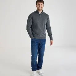 Hot Mens 1/4 Zip Jumper Knitwear | Sweatshirts & Hoodies