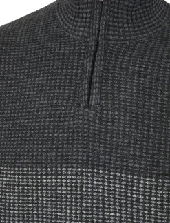 Clearance Mens 1/4 Zip Stripe Knitted Textured Jumper Knitwear | Sweatshirts & Hoodies