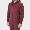 Sale Mens Burgundy Zip Hoodie Sweatshirts & Hoodies