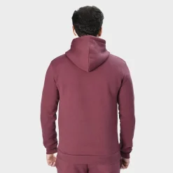 Sale Mens Burgundy Zip Hoodie Sweatshirts & Hoodies