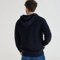 Outlet Mens Hooded Full Zipper Knitwear | Sweatshirts & Hoodies
