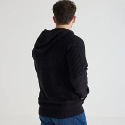 Outlet Mens Hooded Full Zipper Knitwear | Sweatshirts & Hoodies