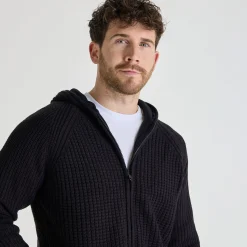 Outlet Mens Hooded Full Zipper Knitwear | Sweatshirts & Hoodies