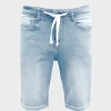 Clearance Men`s Light Blue Denim Shorts Shorts