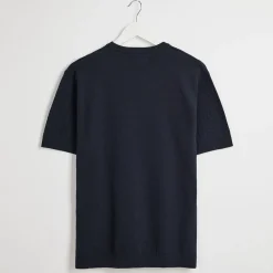 New Men's Textured Front Knitted T-Shirt T-Shirts & Polos