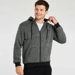 Hot Mens Sherpa Lined Jacket Sweatshirts & Hoodies