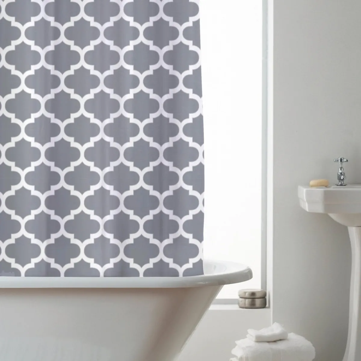 Discount Moroccan Design Shower Curtain Curtains