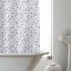Hot Mosaic Design Shower Curtain with Rings Curtains