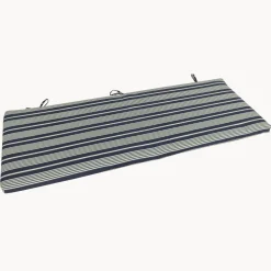 New Nautical Stripe Bench Cushion Shower Resistant 110x41cm Pillows