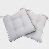 Best 2pk Chair Cushions With Pom Poms Pillows