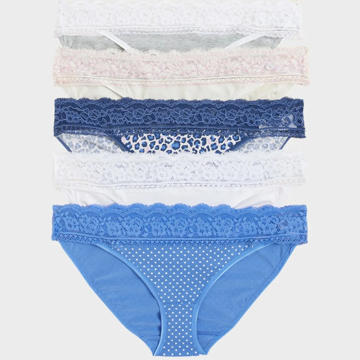 Hot 5pk Lace Bikini Knickers Women Underwear