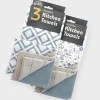 Hot 3PK Microfibre Kitchen Towels Tea Towels
