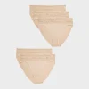 Discount 5pk Nude Lace High leg Briefs Women Underwear
